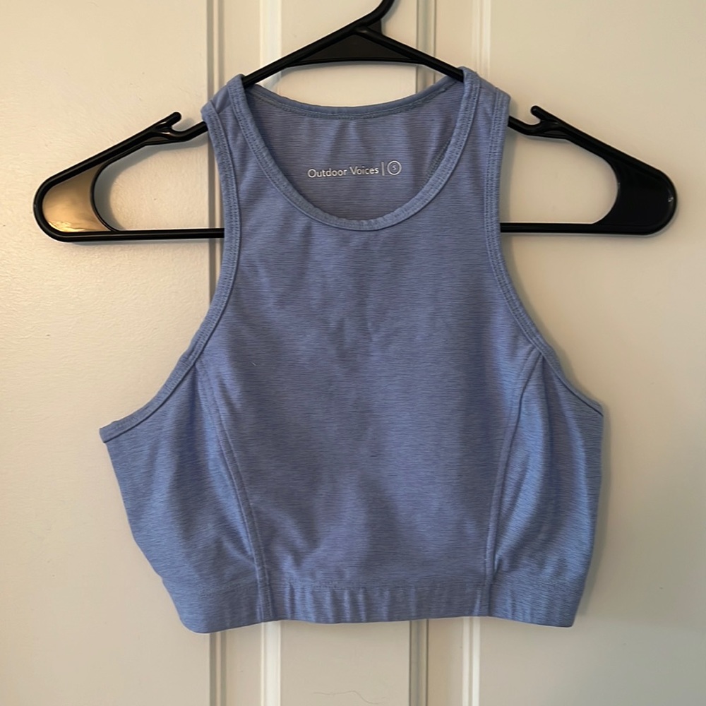 Outdoor Voices Periwinkle Sports Bra Crop Top